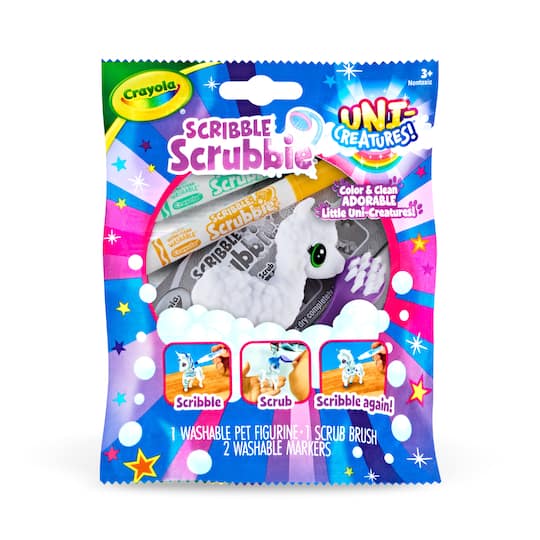 Assorted Crayola® Scribble Scrubbie® Uni-Creature, 1pc.